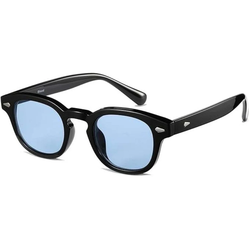 Kids Round Sunglasses ‎ Frame Light Blue Lens Fashion Sun Protection Boys Girls